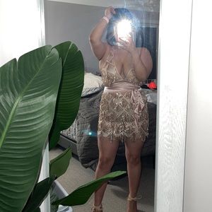 Sexy Rose Gold Dress